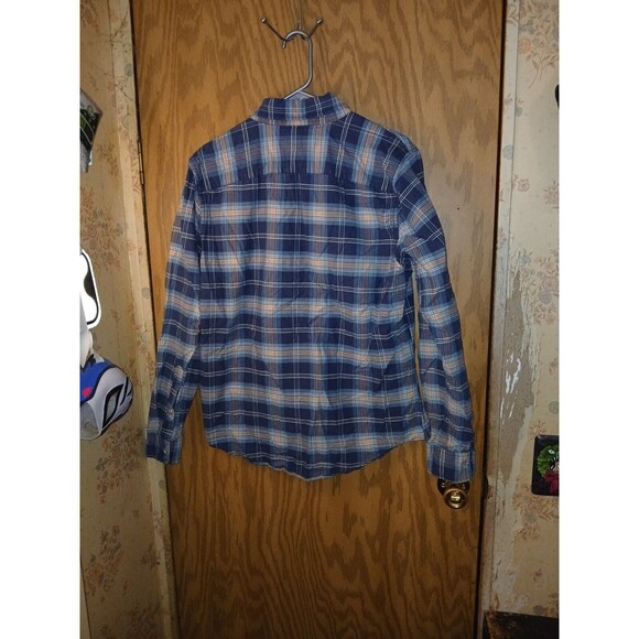 Abercrombie & Fitch Muscle Shirt Button-Up Plaid Men’s Size Large 100% Cotton - Picture 2 of 16